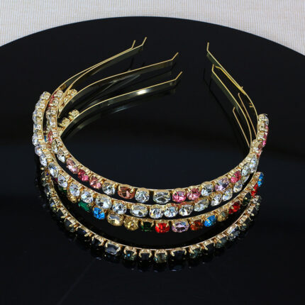 Fermaglio per capelli barocco con fibbia e glitter