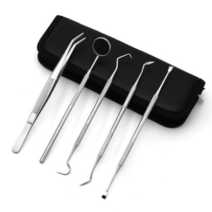 Set di strumenti da dentista in acciaio inossidabile con specchietto dentale