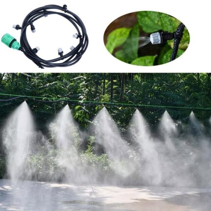 Kit sistema di irrigazione da giardino con nebulizzazione d'acqua per aree verdi
