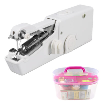 Set di mini macchina da cucire elettrica portatile per uso domestico